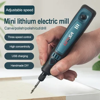 USB Перезаряжаемый Мини-Шлифовальный Станок Micro Rotary Tool Engraver Pen Kit 5000-15000r/мин Электрическая Резьба По Нефриту Беспроводной Полировальный Набор