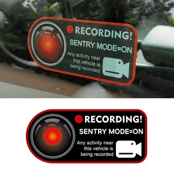 Предупреждающие Наклейки Sentinel Mode От Захватчика Дверей Автомобиля Электростатические Наклейки Аксессуары Для Электромобилей Tesla Model 3 Y S X