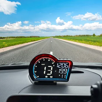 2023 Новый Автомобильный Интеллектуальный дисплей G16 HUD GPS, Полностью совместимый с Головным Дисплеем Спидометра HUD G16, Сигнализацией о Превышении скорости