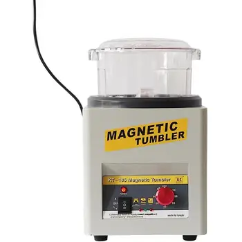 Электрическая Магнитная Полировальная Машина Для очистки полировки KT-185 Оборудование для магнитного снятия заусенцев Машина для магнитной полировки ювелирных изделий