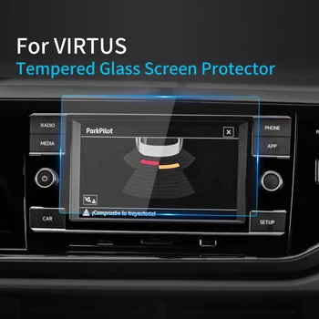 Для VW VIRTUS 2019 Защитная Пленка Для Экрана Консоли Из Закаленного Стекла, Защитная Пленка Для Навигатора, Видео Carplay, Автомобильные Аксессуары